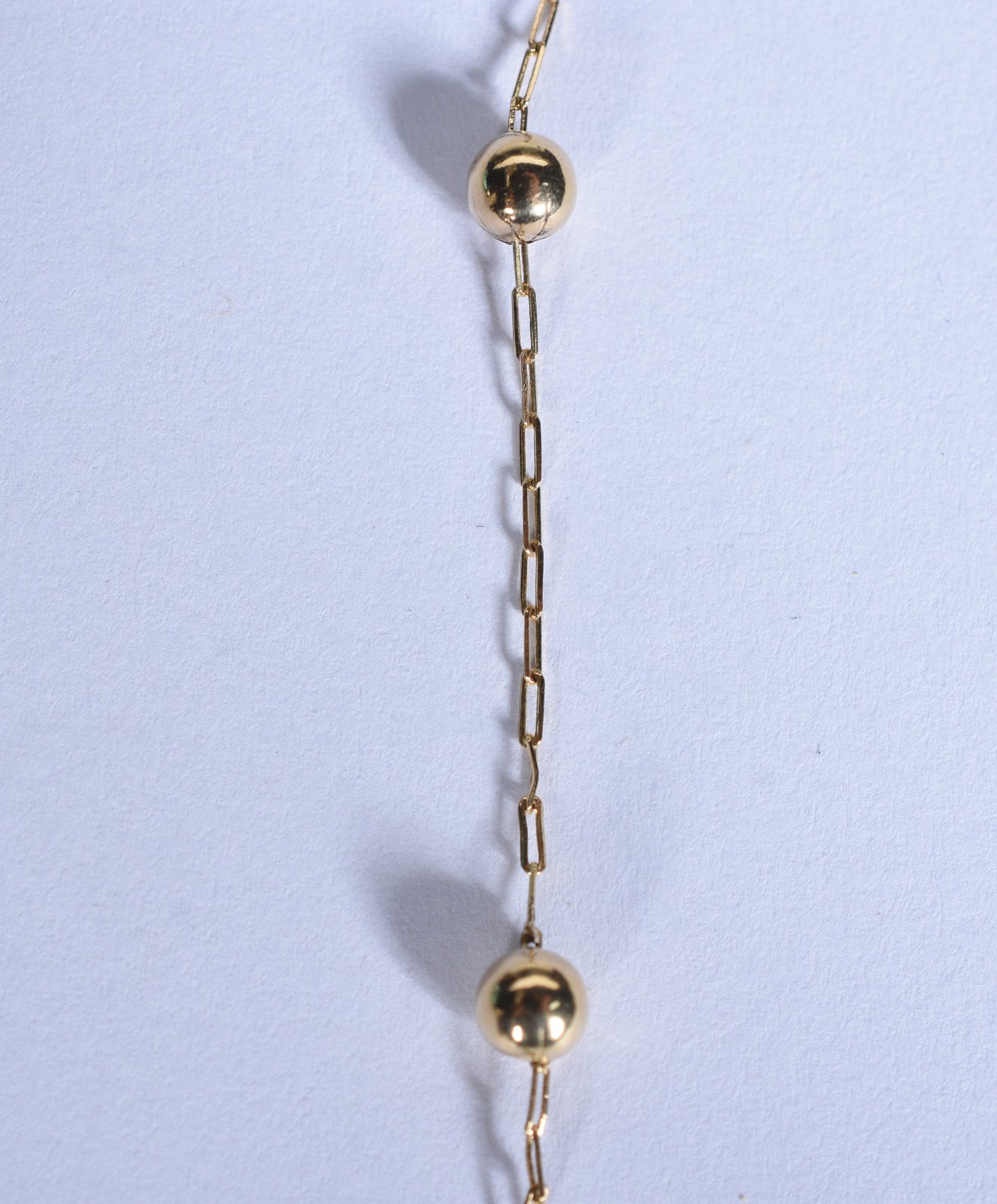 Gargantilha de ouro 18 k com bolinhas (Por motivos de segurança a... - foto 4 de 4
