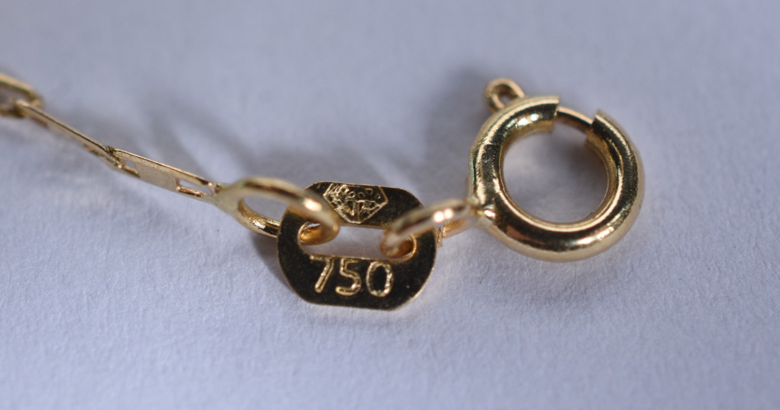 Pulseira de criança de ouro 18 k, contraste 750 com placa para gravar... - foto 5 de 6