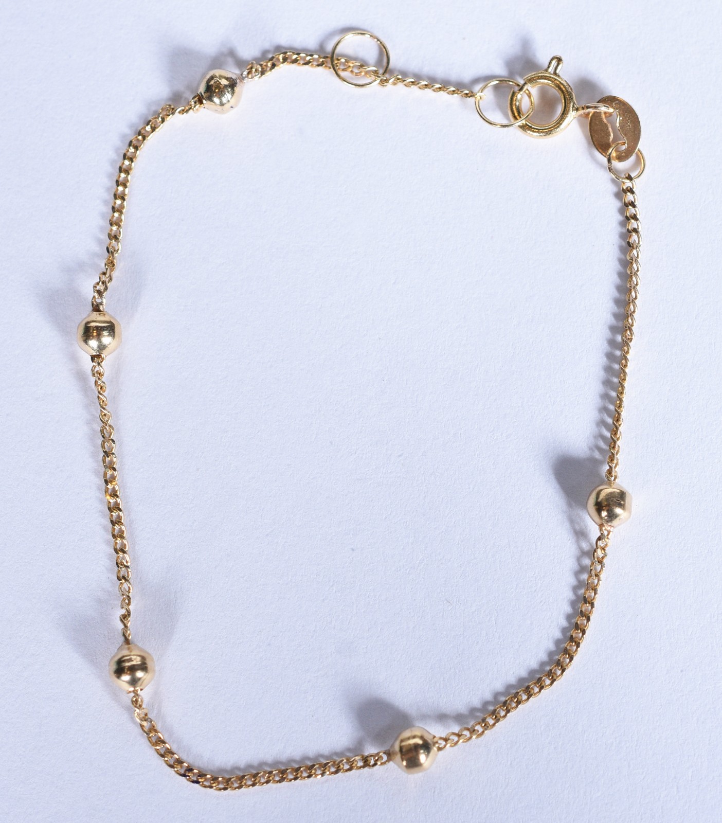 Pulseira de criança de ouro 750 com bolinhas (Por motivos de... - foto 1 de 4