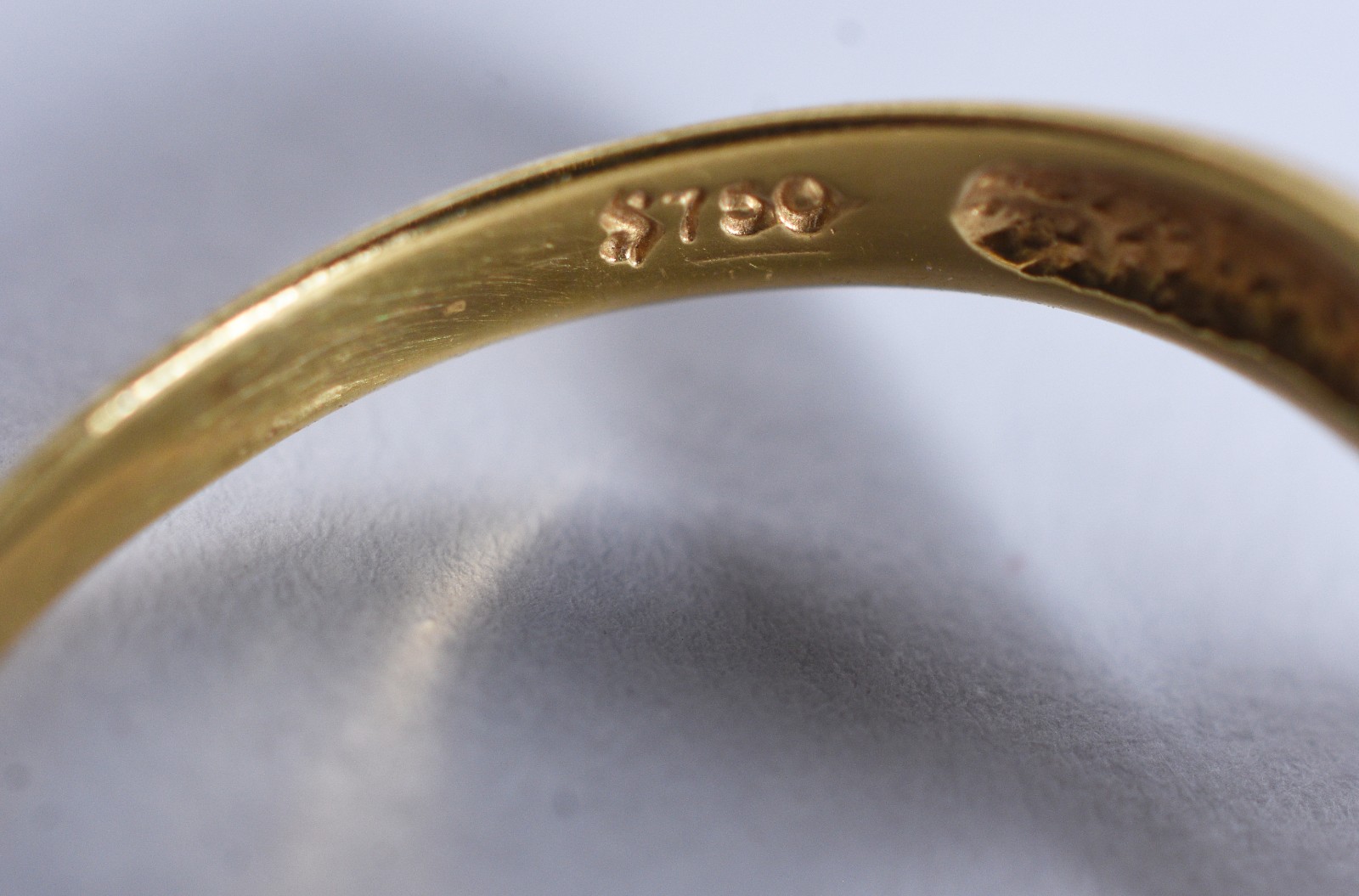 Anel de ouro 18 k com perola e brilhante, aro 16 (Por motivos de... - foto 5 de 6