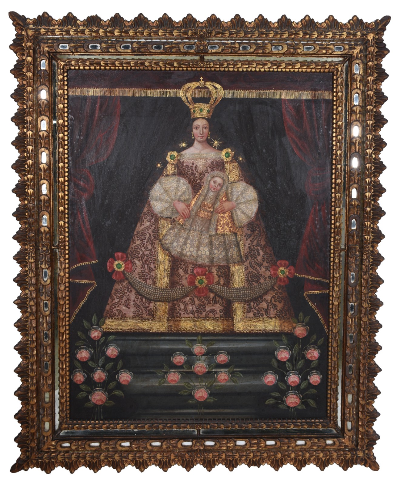 Escola Cusquenha (1538), Nossa Senhora com menina - foto 1 de 6