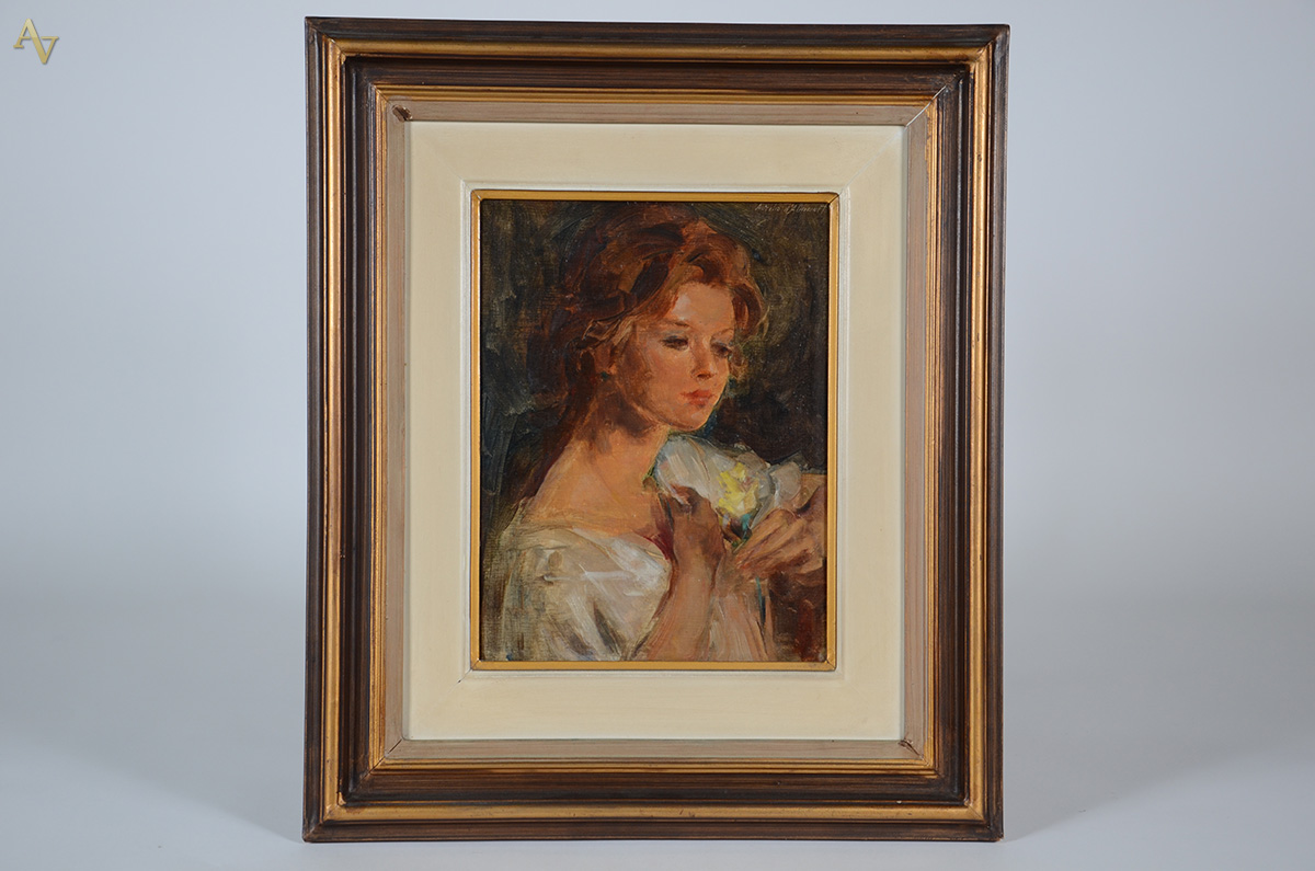 AURELIO D'ALINCOURT (1919 - 1990) - Figura feminina - osm - 35 x... - foto 1 de 3