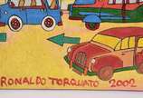RONALDO TORQUATO (1957), Sem título - Óleo sobre tela com técnica mista e aplicações. Datado 2002