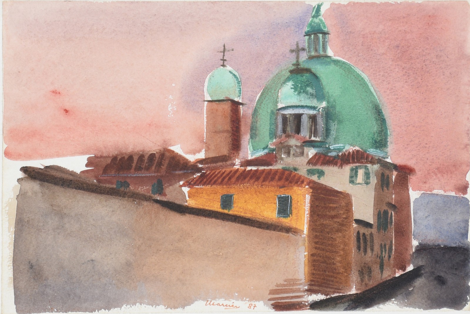 Emeric Marcier (1916-1990), Veneza - Igreja de S. Simão - foto 1 de 4