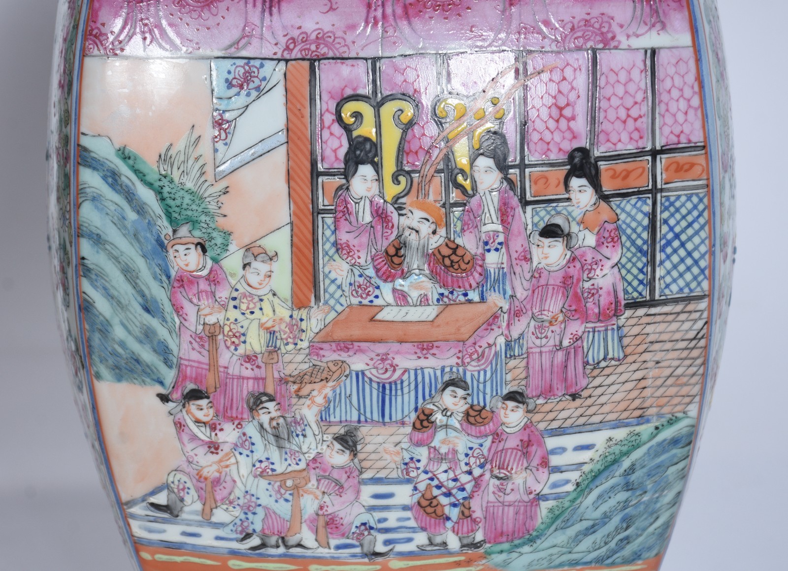 Par de potiches de porcelana oriental, formato quadrangular... - foto 5 de 9