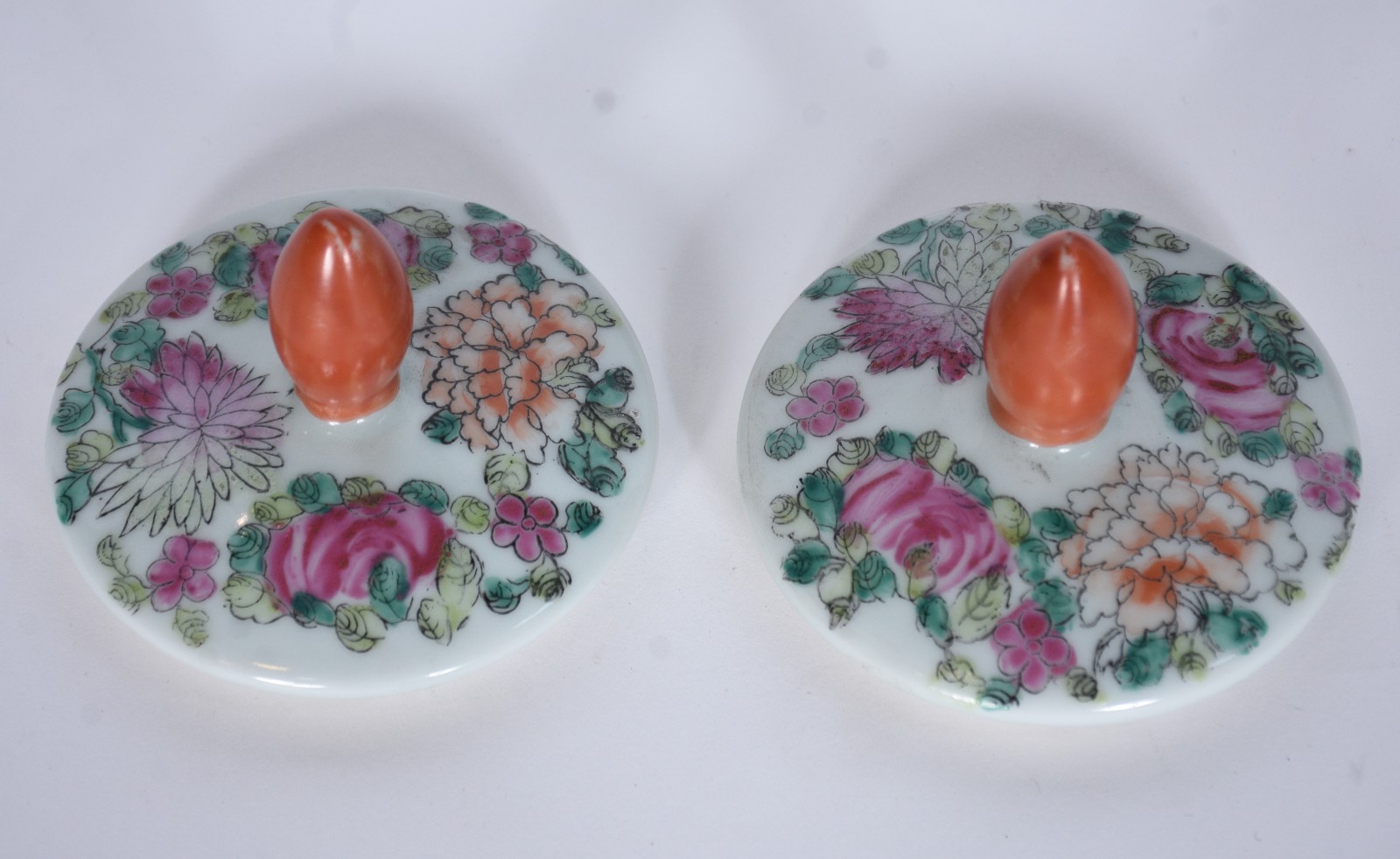 Par de potiches de porcelana oriental, formato quadrangular... - foto 6 de 9