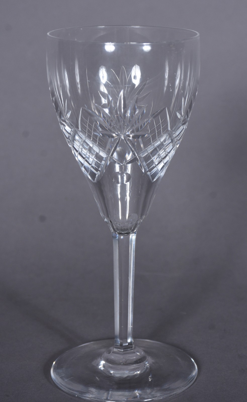 Cinco taças para vinho de cristal lapidado. - foto 7 de 7