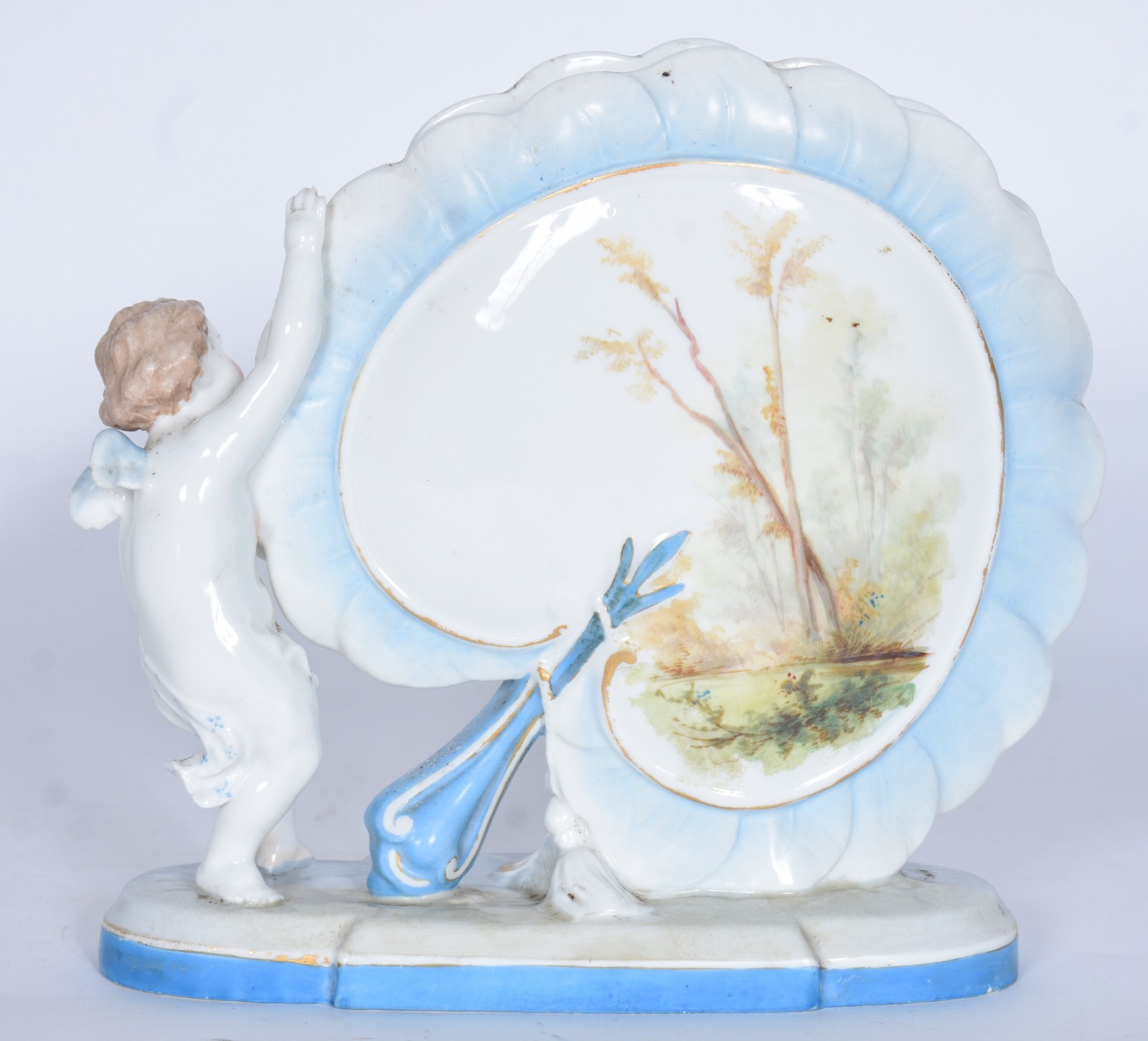 Floreira de porcelana francesa Velho Paris na forma de ventarola... - foto 2 de 8