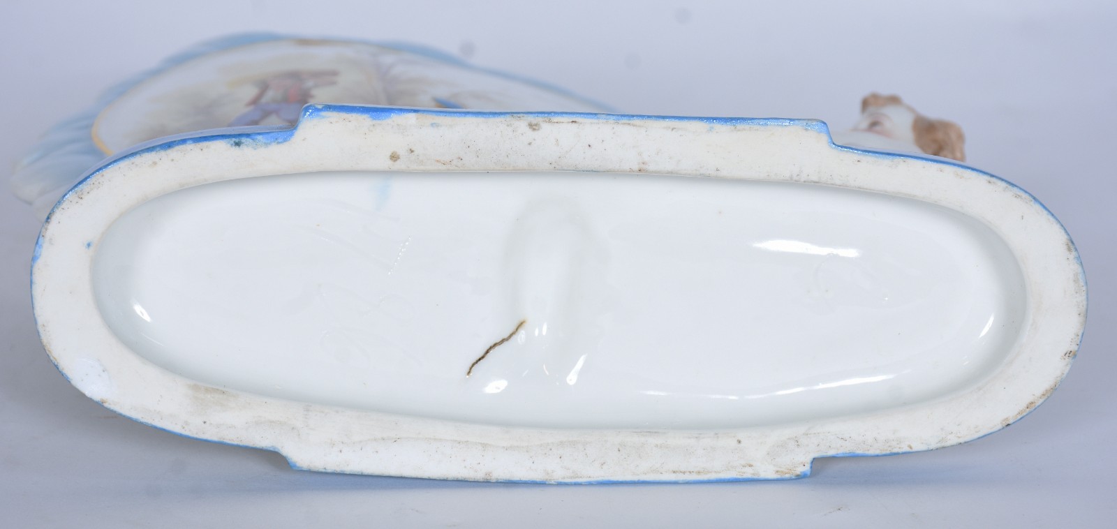 Floreira de porcelana francesa Velho Paris na forma de ventarola... - foto 6 de 8