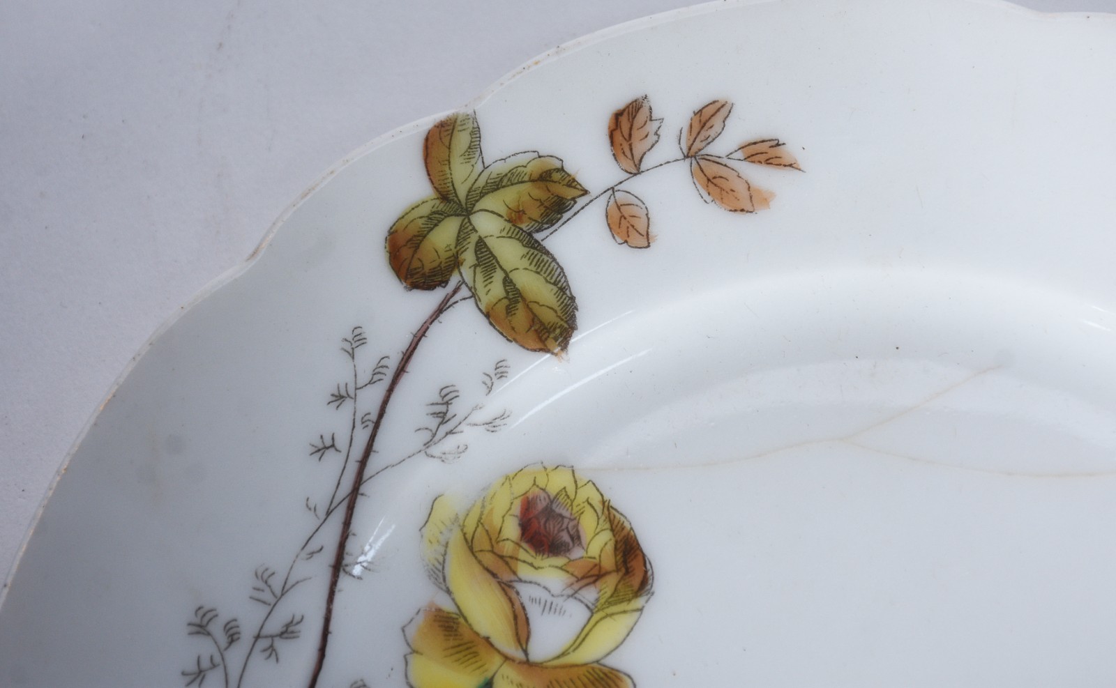Conjunto com onze pratos de sobremesa de porcelana francesa "Velho... - foto 4 de 5