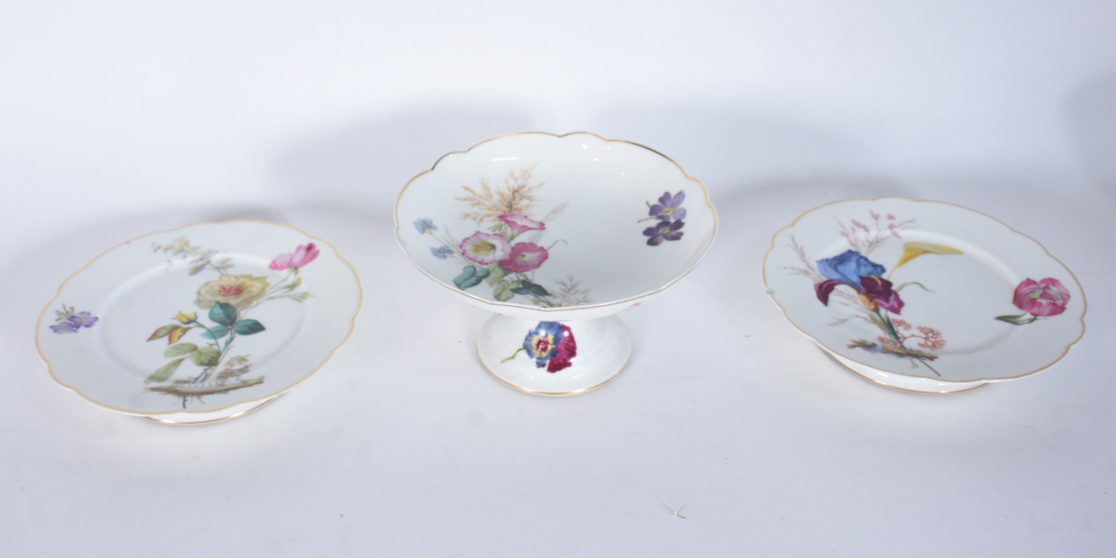 Conjunto para sobremesa de porcelana francesa pintadas a mão por com... - foto 4 de 9