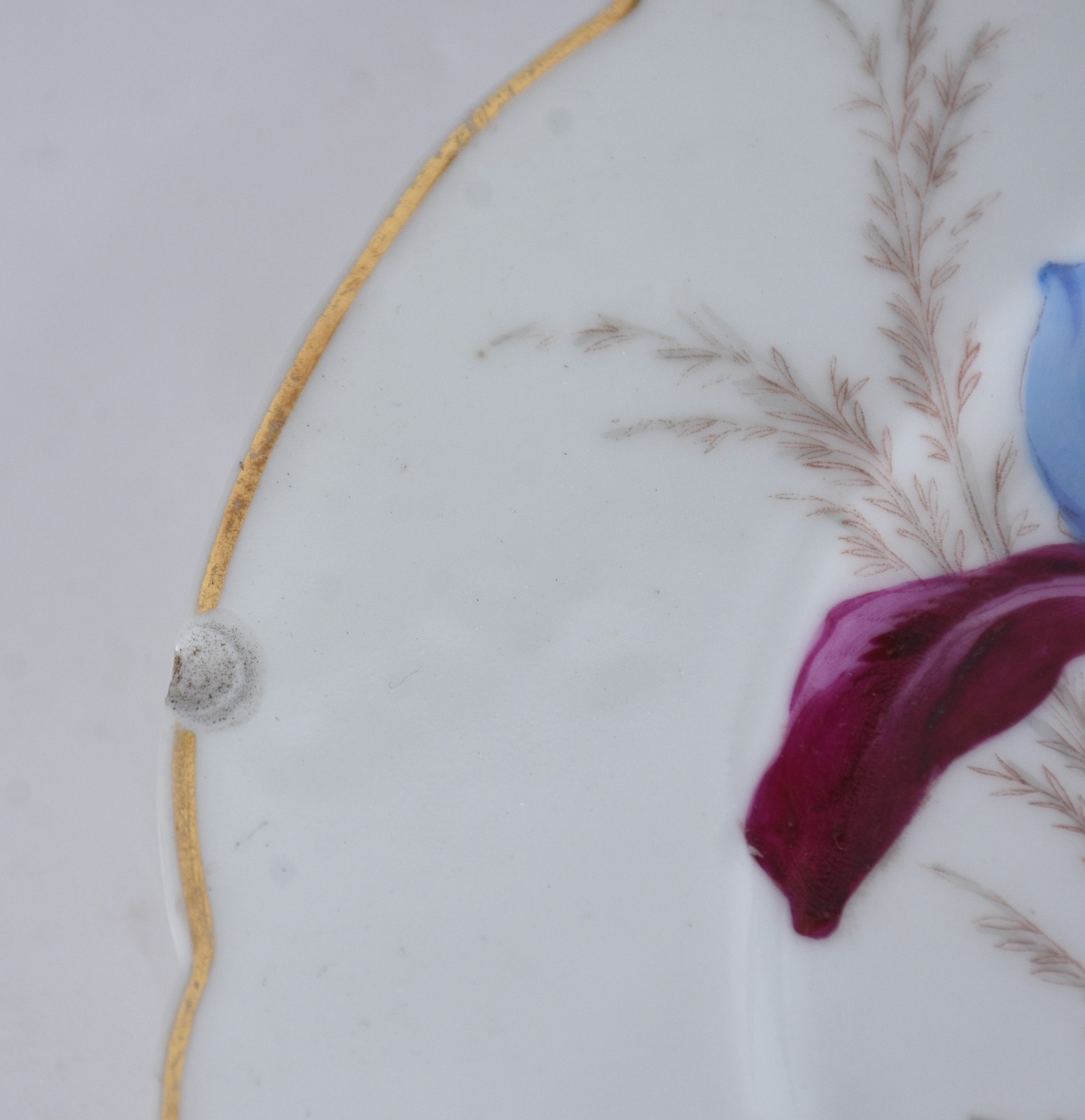 Conjunto para sobremesa de porcelana francesa pintadas a mão por com... - foto 6 de 9