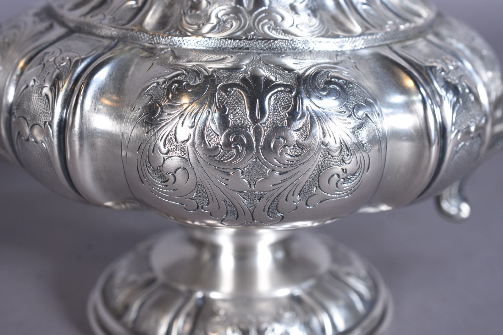 Baixela de chá e café de prata 800 mls composto de 2 bules, leiteira... - foto 6 de 9