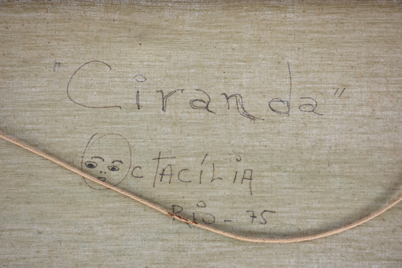 Três quadros - óleo sobre tela - datado 1975. - foto 9 de 10