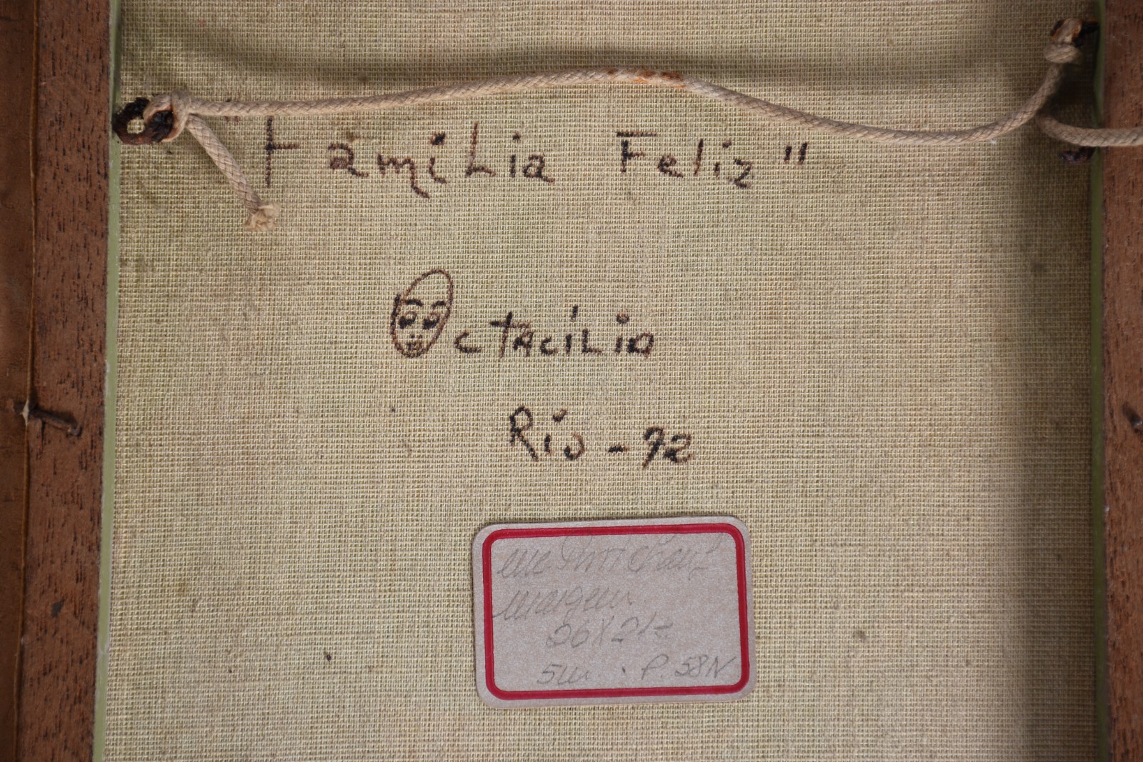 Três quadros - óleo sobre tela - datado 1975. - foto 10 de 10