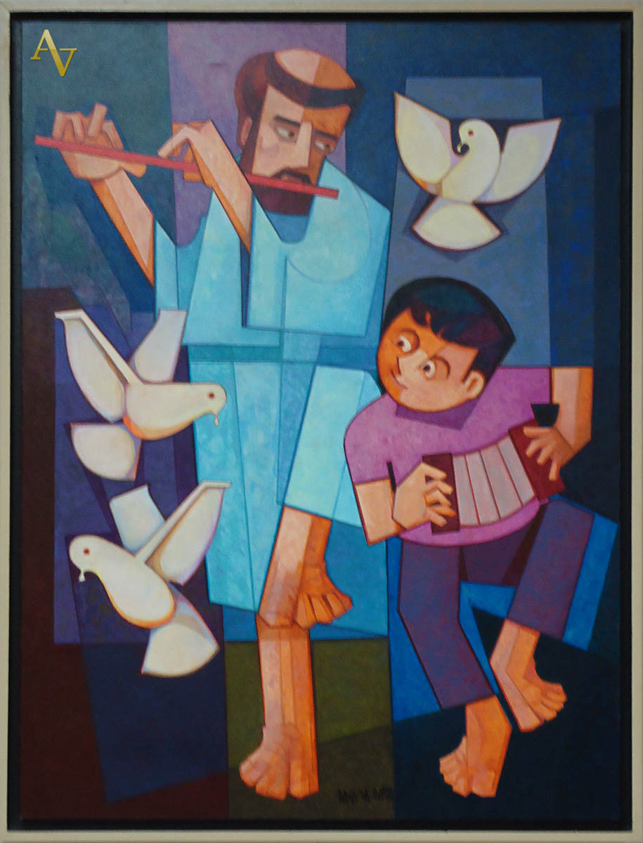 DAVID DA COSTA - São Francisco - acrílico s/t - 80 x 60.