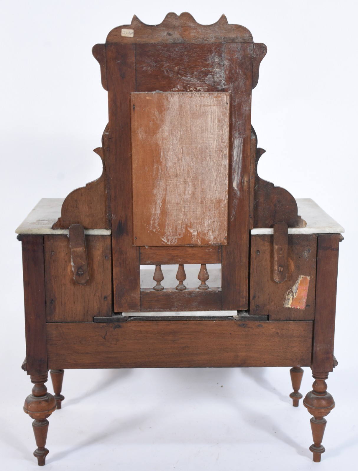 Móvel toilette miniatura de madeira nobre e mármore (uma placa de... - foto 5 de 7