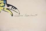 Aldemir Martins (1922-2006), Galo - Gravura 77/100. Datada 1986. Com manchas.