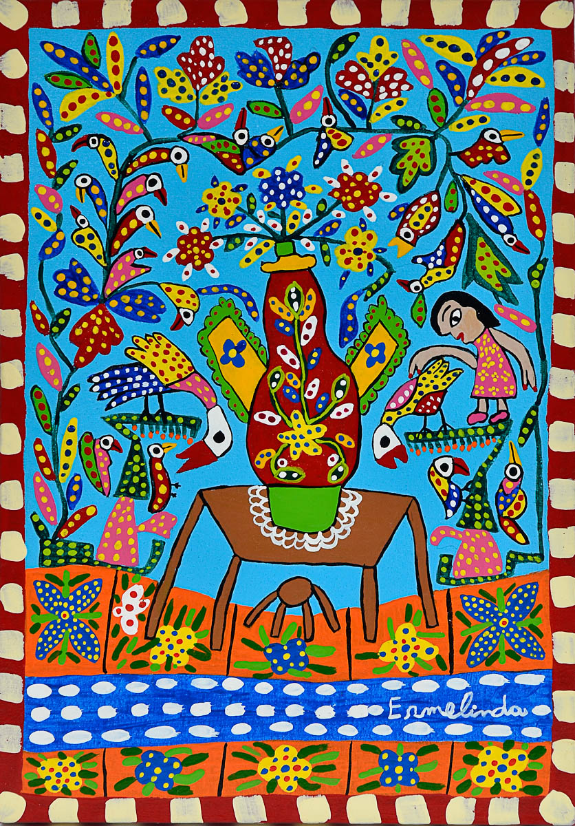 ERMELINDA - Jarro de flores - ost - 35 x 24