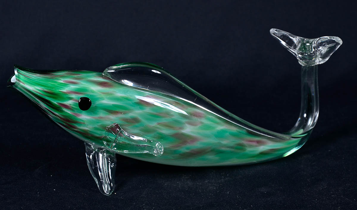 FORMIA - Escultura em vidro de murano, representando peixe, em vidro...