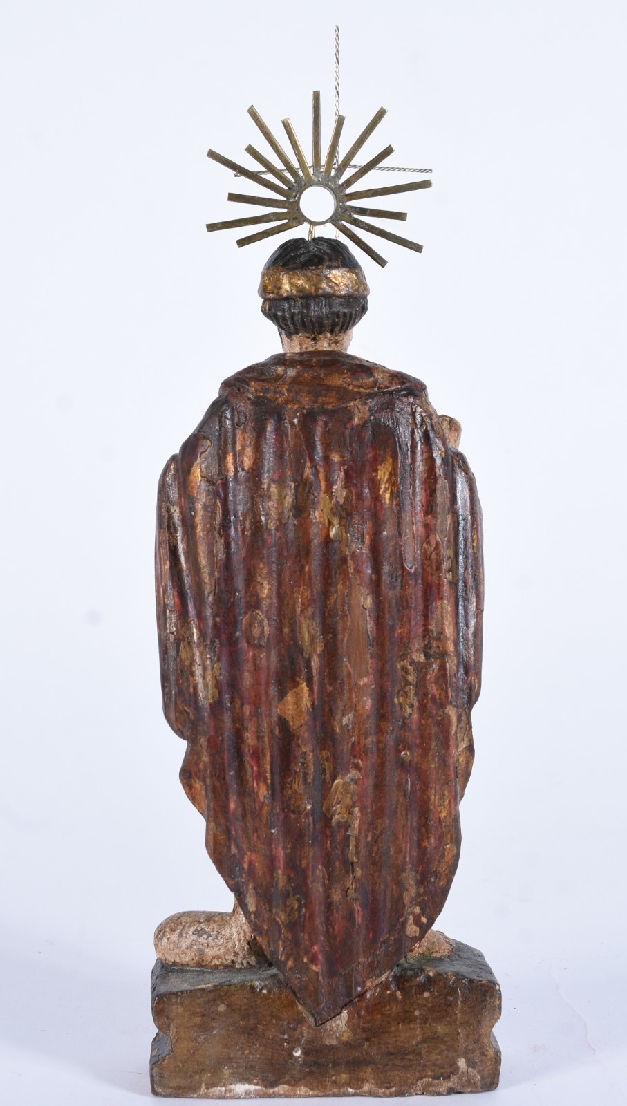 São João Batista - Imagem de madeira policromada com cruz de prata. - foto 5 de 7