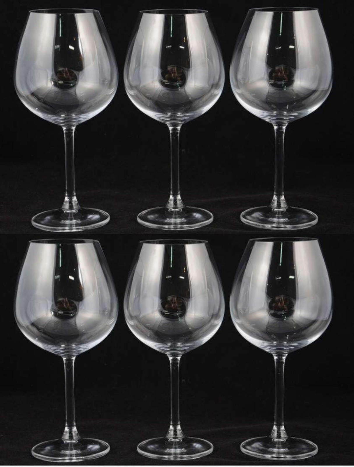 Seis taças de cristal feitio ballon, 650 ml. - foto 1 de 2