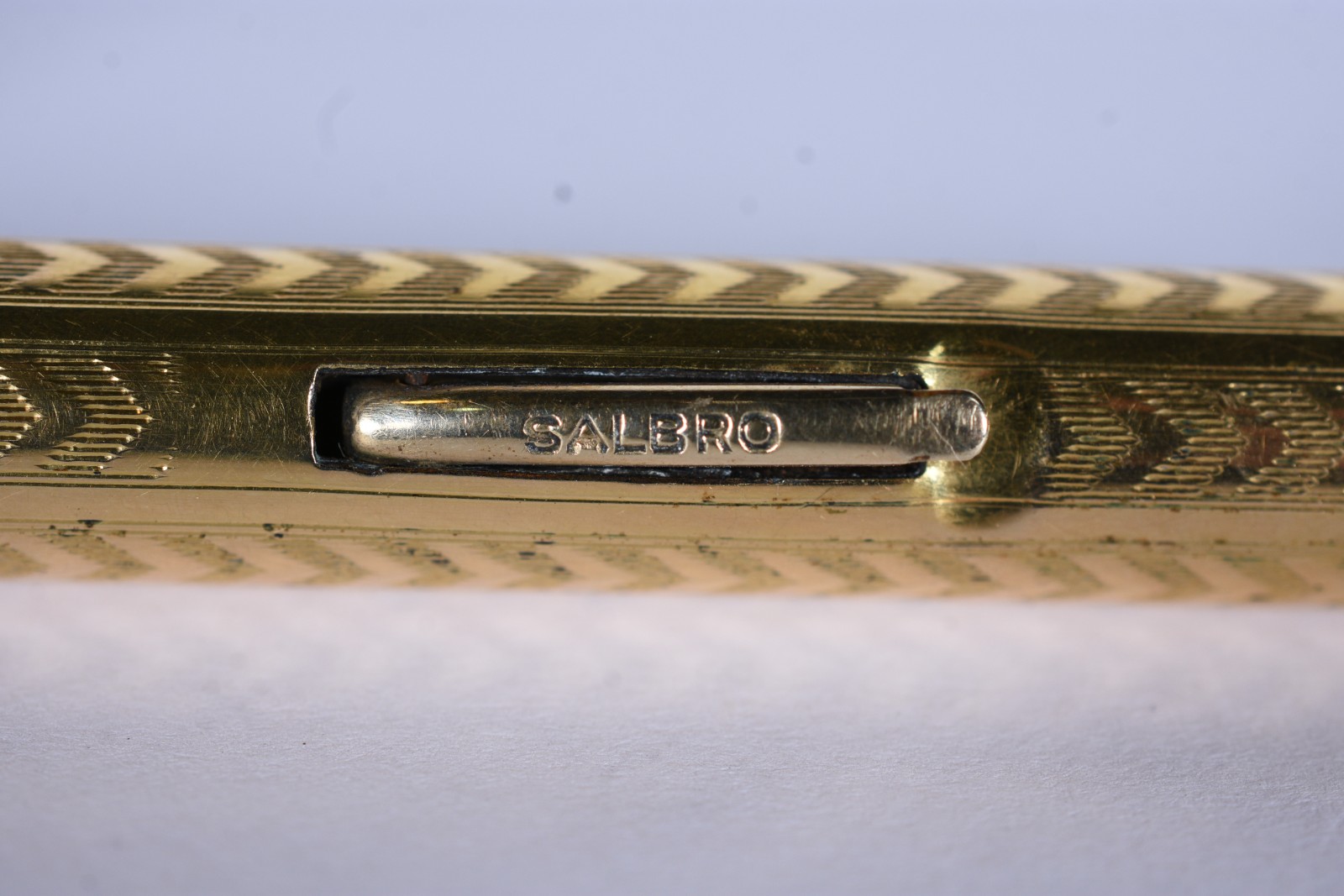 Caneta tinteiro com capa folheada a ouro 18 k, Salzbros, pena 14 k. - foto 7 de 11