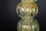 Pé de Abatjour de murano  com pó de ouro  - Pé de Abatjour de murano  com pó de ouro 