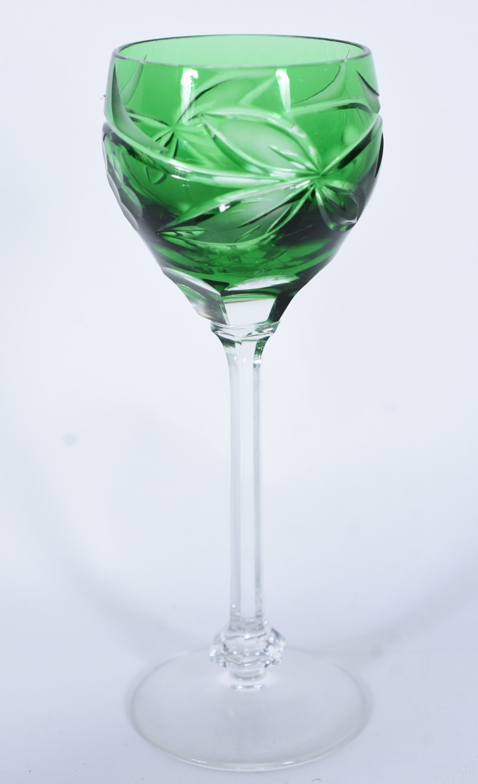 Quatro cálices para licor de cristal lapidado em diversas cores. - foto 5 de 6