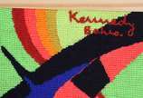 Kennedy Bahia (1929-2005), Baiana com flores e ... - Tapeçaria com moldura.