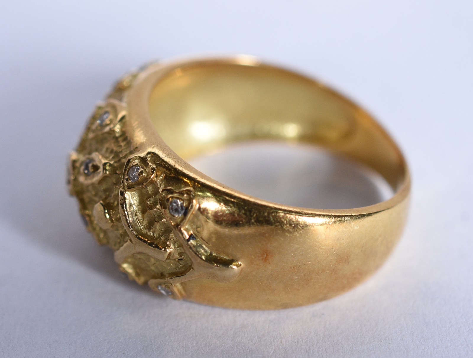 Anel de ouro 18 k, aro 18 (Por motivos de segurança a peça não se... - foto 4 de 6