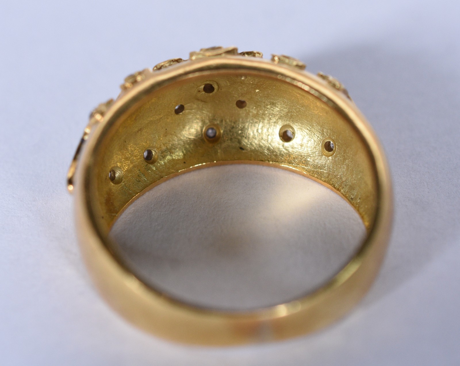 Anel de ouro 18 k, aro 18 (Por motivos de segurança a peça não se... - foto 5 de 6