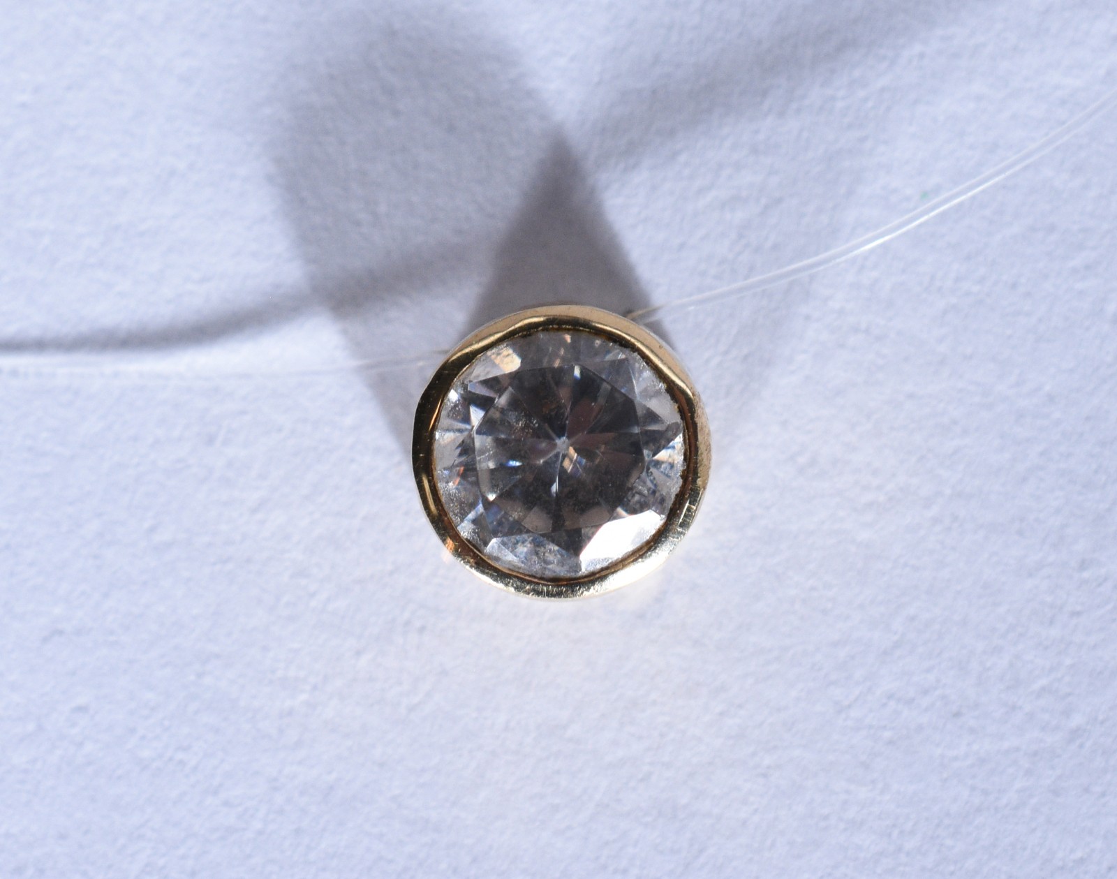 Cordão ponto de luz de ouro 18 k com zirconia translúcida e feio de... - foto 4 de 9
