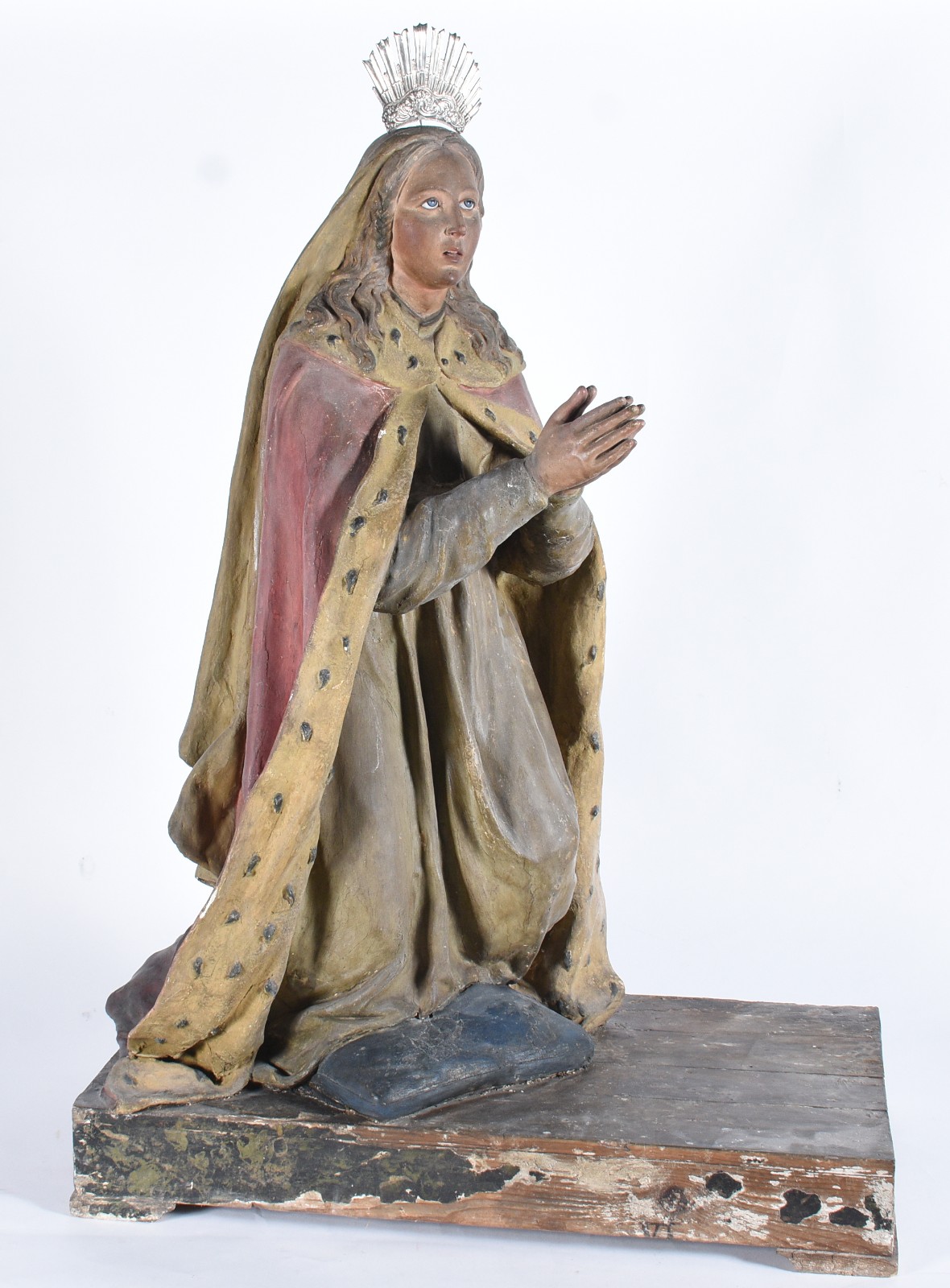Imagem barroca de Nossa Senhora da Anunciação, final século XVIII... - foto 1 de 8
