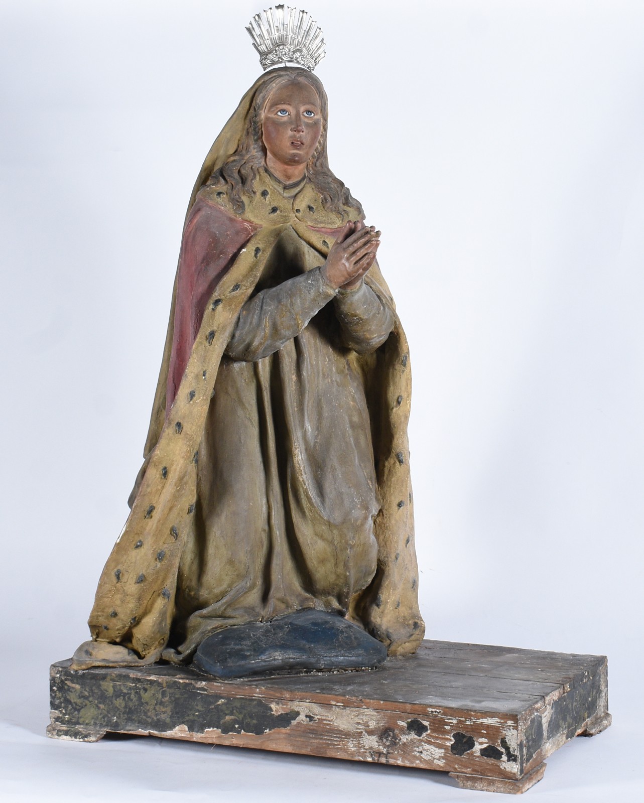 Imagem barroca de Nossa Senhora da Anunciação, final século XVIII... - foto 2 de 8