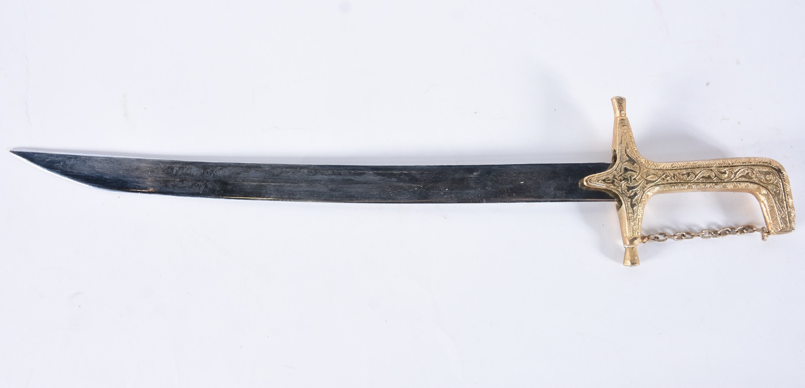 Espada Katana com bainha de metal dourado trabalhado. - foto 3 de 8