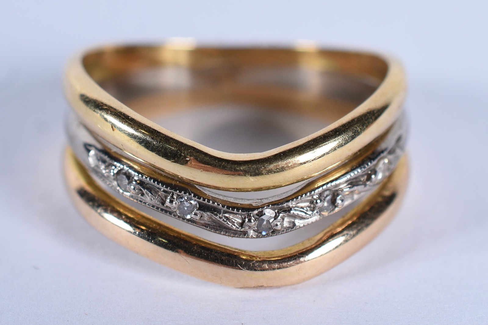 Anel de ouro 18 k, aro 13 (Por motivos de segurança a peça não se... - foto 1 de 6