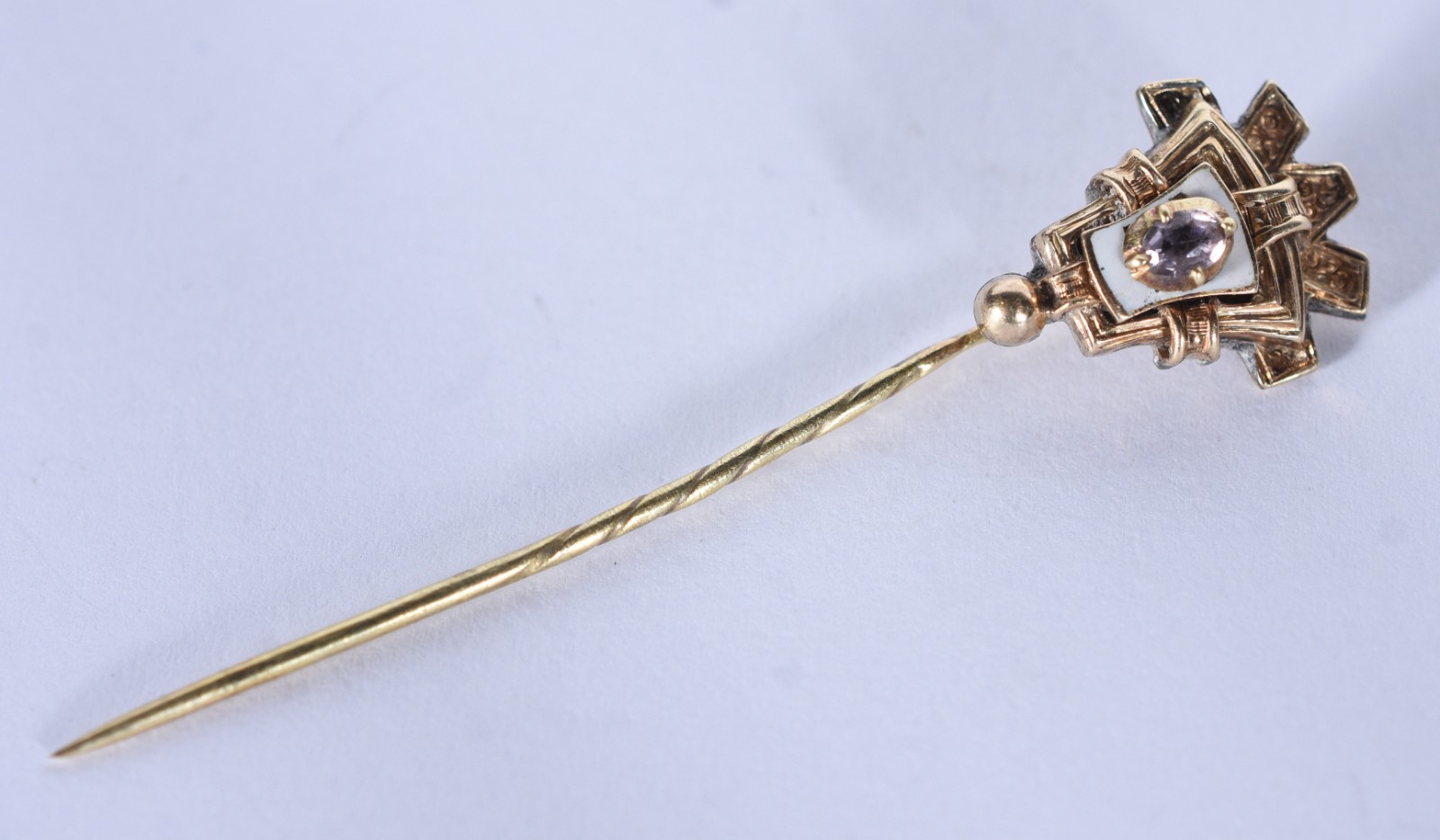 Alfinete de ouro 18 k (Por motivos de segurança a peça não se... - foto 1 de 6