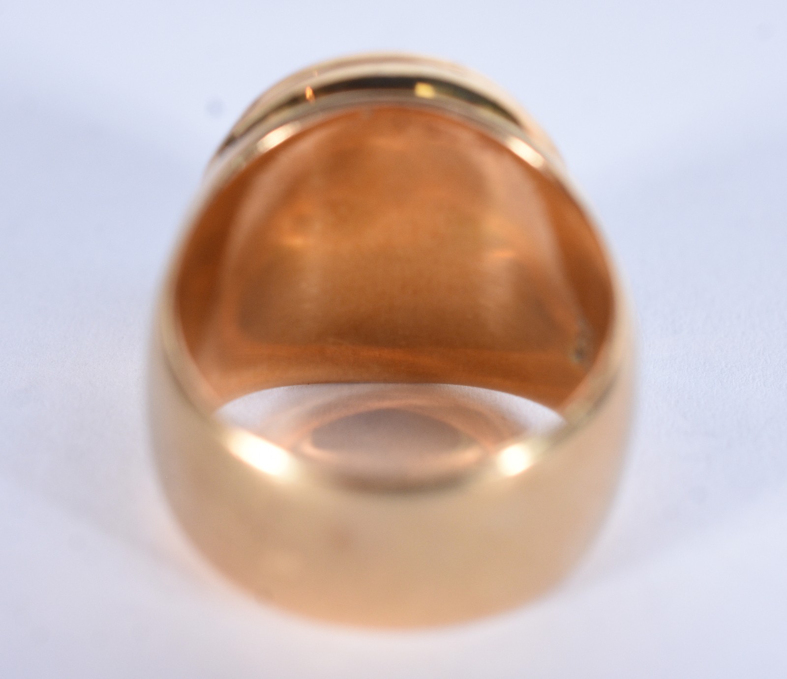 Anel de ouro 18 k com pedra azul, aro 17 (Por motivos de segurança a... - foto 4 de 6