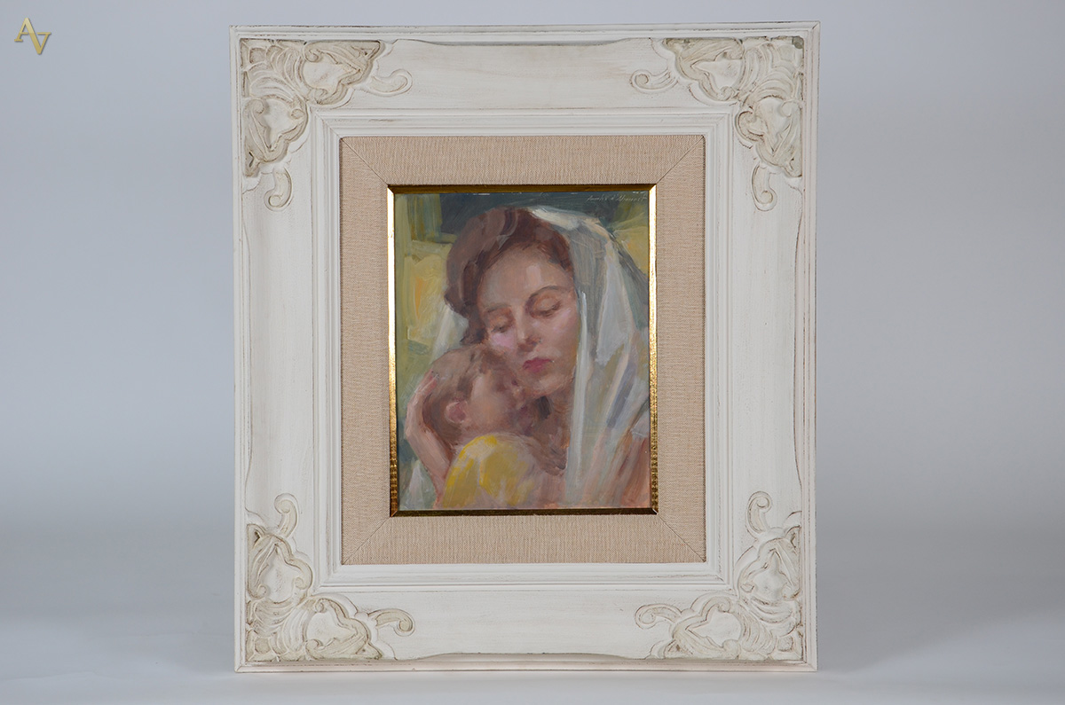 AURELIO D'ALINCOURT (1919 - 1990) - Maternidade - ose - 41 x 33 - foto 1 de 3