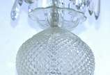 Lustre de cristal para 6 luzes. Braço colado. - Lustre de cristal para 6 luzes. Braço colado.