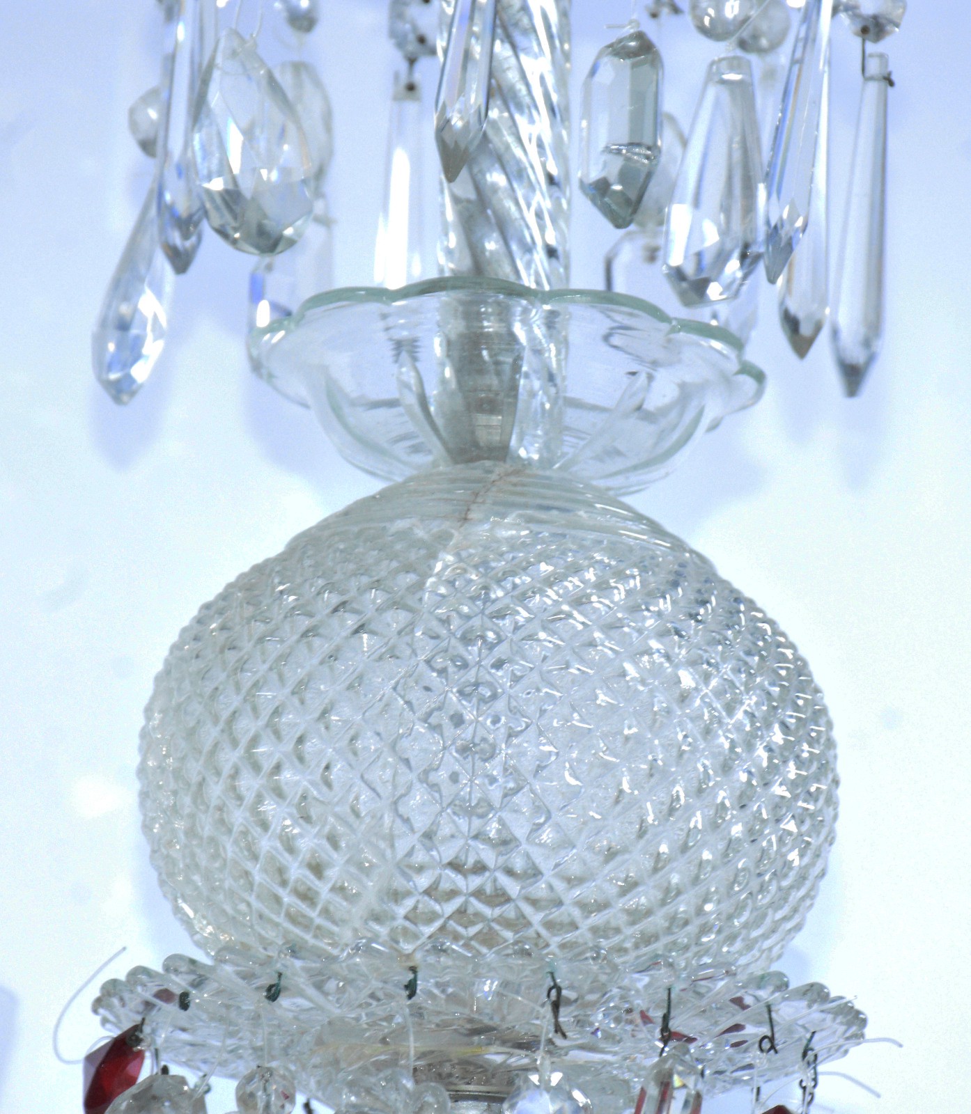 Lustre de cristal para 6 luzes. Braço colado. - foto 4 de 7