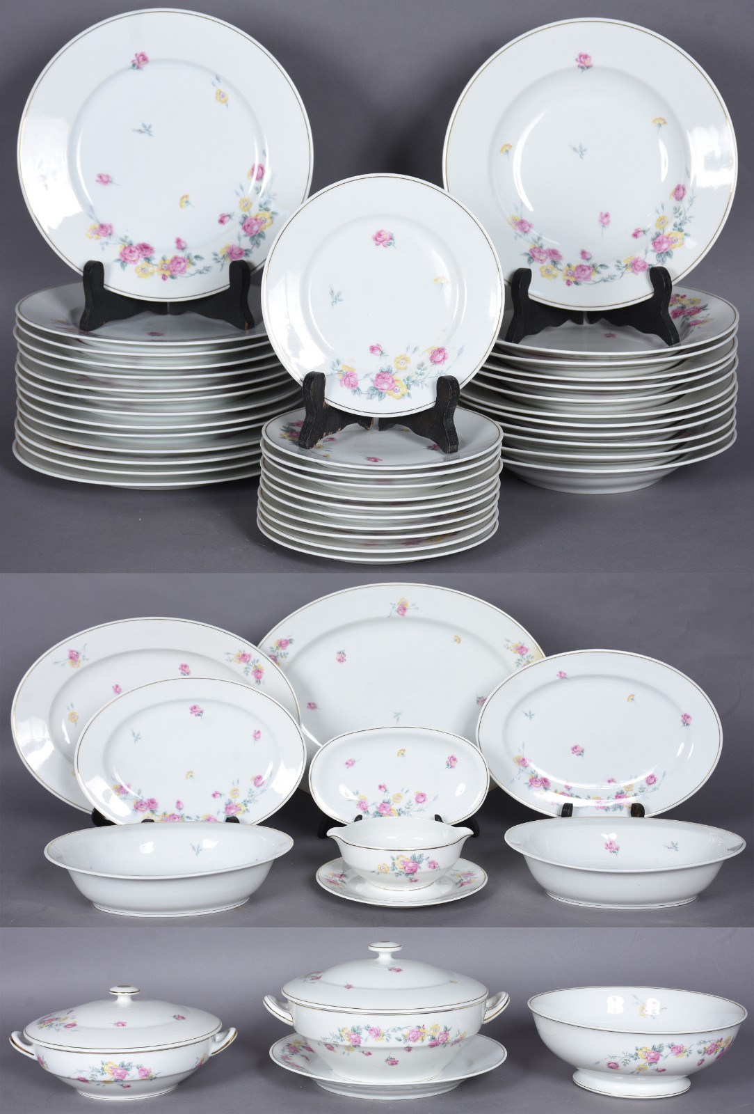 Aparelho de jantar de porcelana francesa "Charles Ahrenfeldt"... - foto 1 de 10