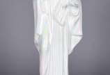 Estatueta de cerâmica perolada representando No... - Estatueta de cerâmica perolada representando Nossa Senhora.