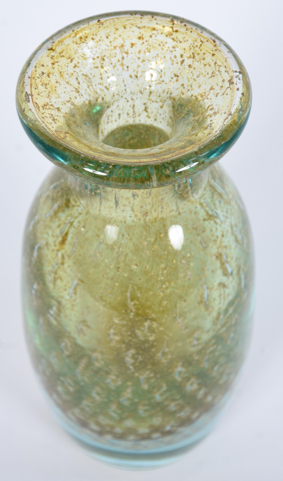 Vaso de vidro decorativo na cor âmbar. - foto 2 de 4