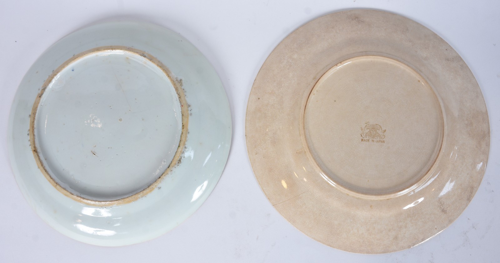 Três peças diversas de porcelana, sendo 2 pratos orientais (mínimo... - foto 3 de 8