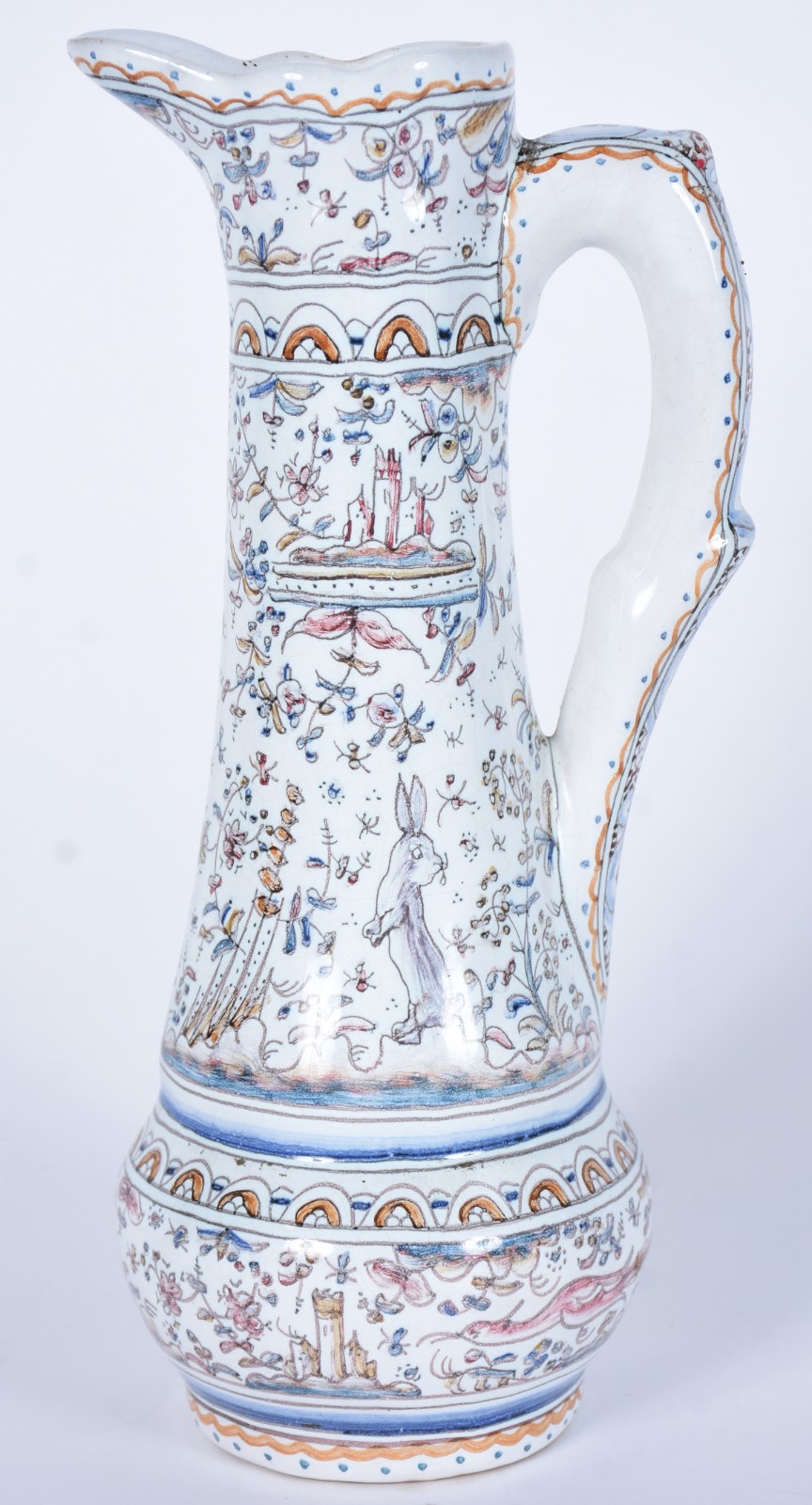Três peças diversas de porcelana, sendo 2 pratos orientais (mínimo... - foto 5 de 8