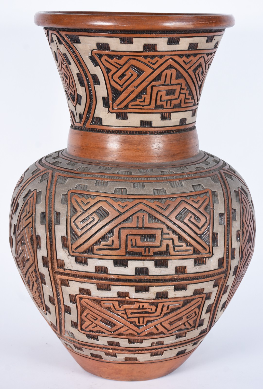 Vaso marajoara de cerâmica. Rachado. - foto 1 de 5