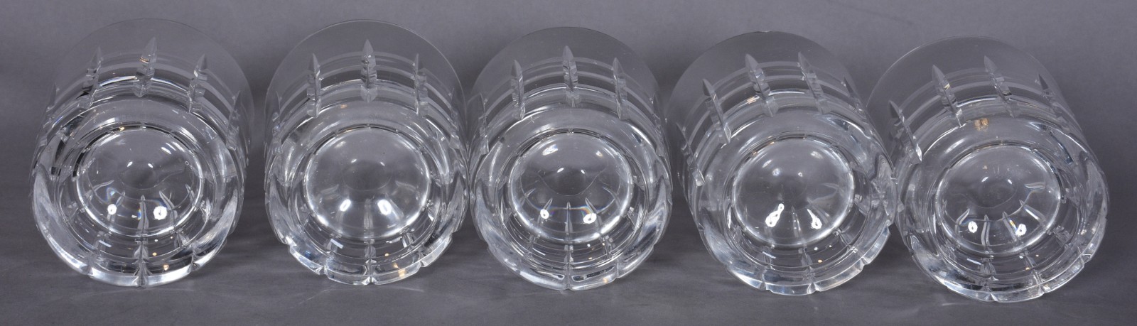 Cinco copos para Whisky de cristal lapidado. - foto 3 de 4