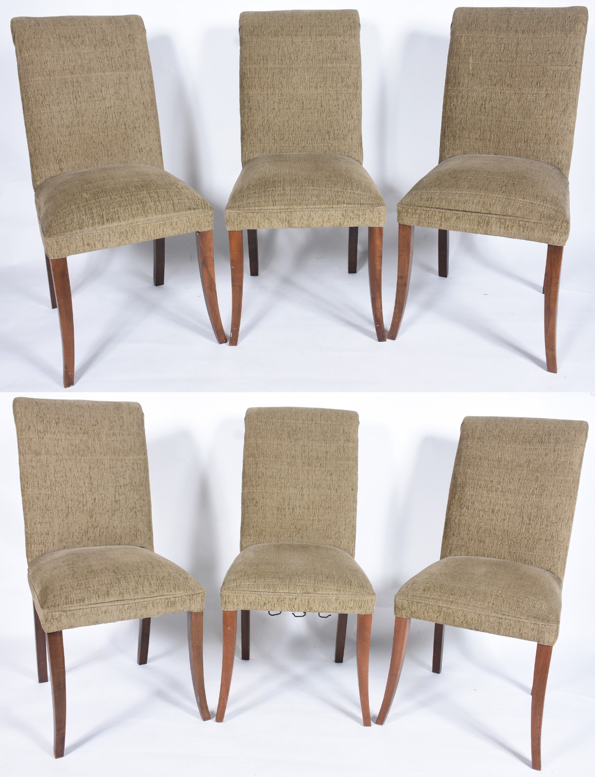 Conjunto com seis cadeiras estofadas para sala de jantar. - foto 2 de 7